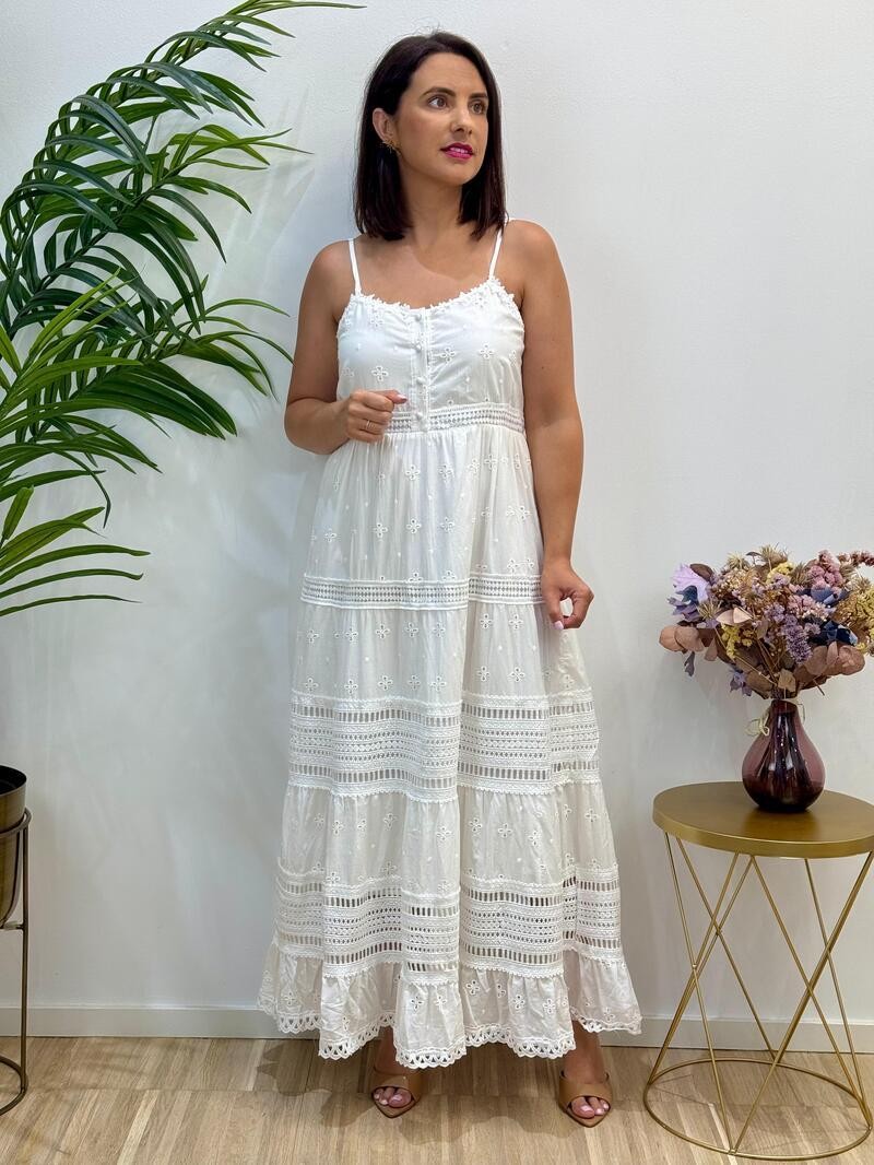 Vestido encaje blanco - imagen 3